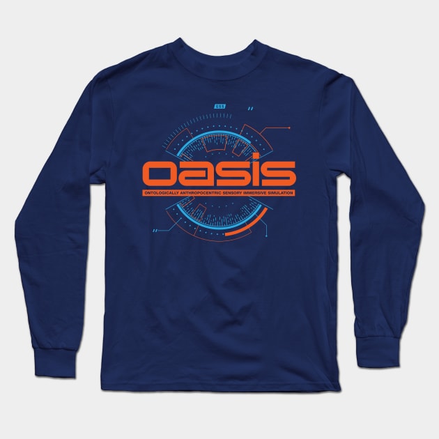 OASIS Navy Long Sleeve T-Shirt by Hataka